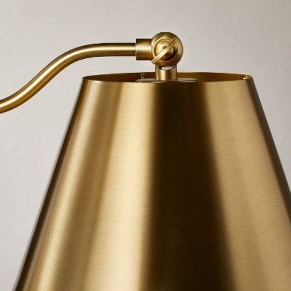Accented Metal Task Lamp Brass (Includes LED Light Brass - Picture 3 of 4